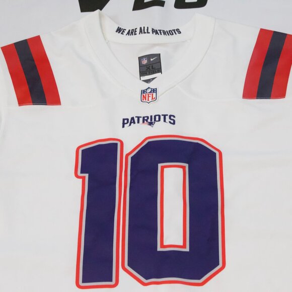 Drake Maye Patriots White Nike Jersey - Picture 2 of 7